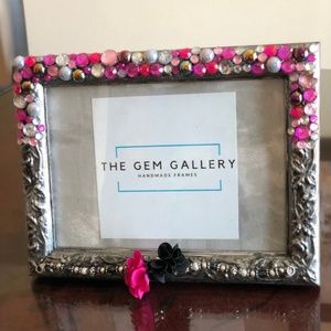 Hot Pink Bling Jeweled Picture Frame